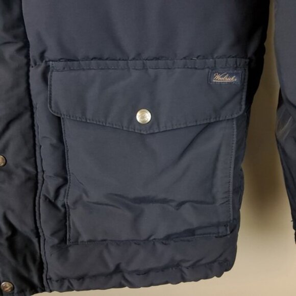 Woolrich Langhorne Men's Puffer Jacket Size Medium Deep Navy 550 Fill 16106 - Picture 13 of 14